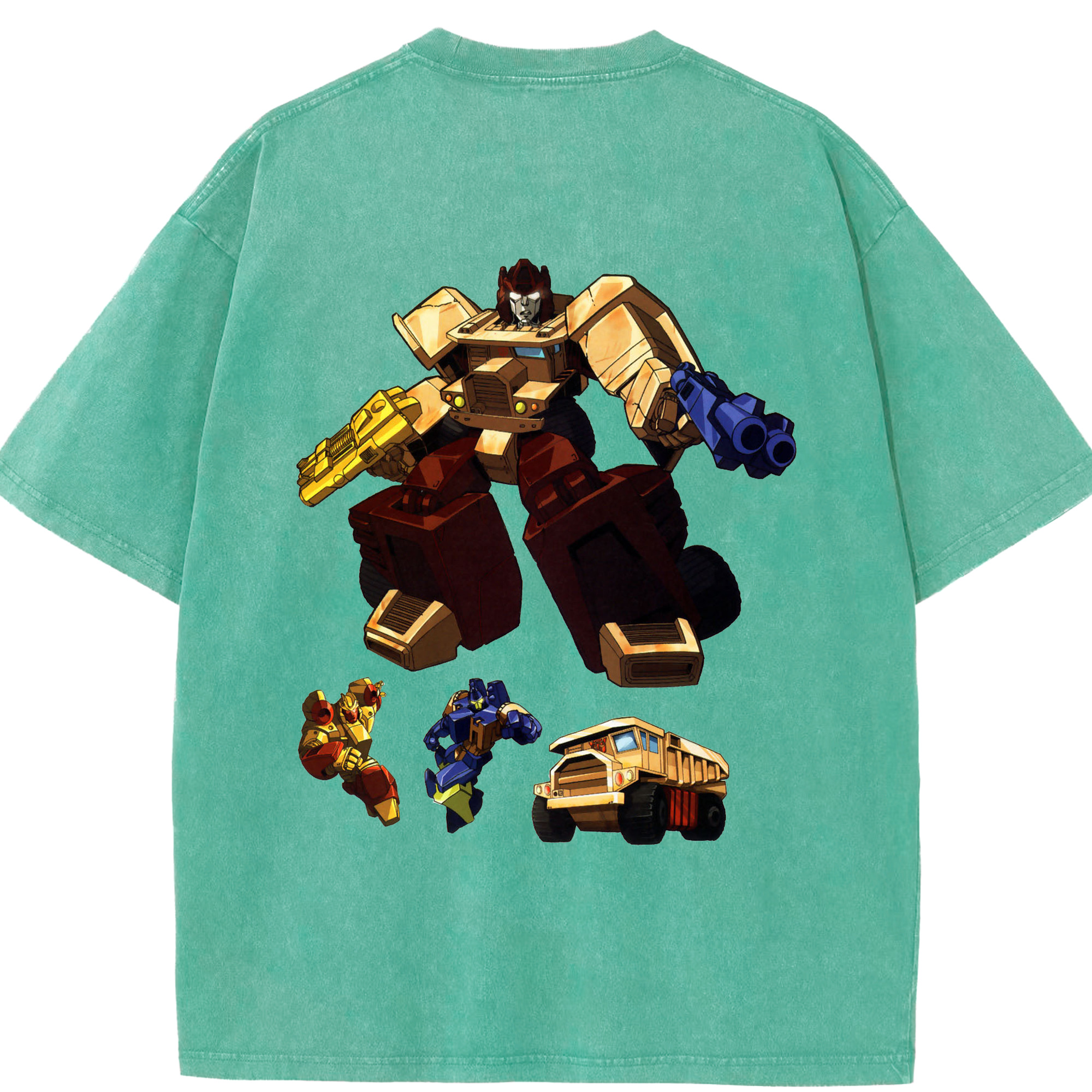（画像用）  綿100% ヴィンテージ風 半袖Tシャツ（背面プリント）